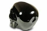 Realistic, Polished Obsidian Skull - Mexico #378721-4